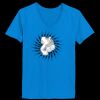 Ladies’  Junior Fine Jersey V-Neck Longer Length T-Shirt Thumbnail