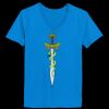 Ladies’  Junior Fine Jersey V-Neck Longer Length T-Shirt Thumbnail
