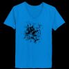 Ladies’  Junior Fine Jersey V-Neck Longer Length T-Shirt Thumbnail
