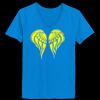 Ladies’  Junior Fine Jersey V-Neck Longer Length T-Shirt Thumbnail