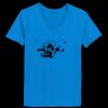 Ladies’  Junior Fine Jersey V-Neck Longer Length T-Shirt Thumbnail