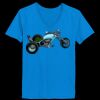 Ladies’  Junior Fine Jersey V-Neck Longer Length T-Shirt Thumbnail
