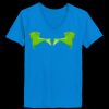 Ladies’  Junior Fine Jersey V-Neck Longer Length T-Shirt Thumbnail