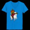 Ladies’  Junior Fine Jersey V-Neck Longer Length T-Shirt Thumbnail