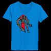 Ladies’  Junior Fine Jersey V-Neck Longer Length T-Shirt Thumbnail