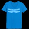 Ladies’  Junior Fine Jersey V-Neck Longer Length T-Shirt Thumbnail