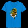 Ladies’  Junior Fine Jersey V-Neck Longer Length T-Shirt Thumbnail