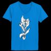 Ladies’  Junior Fine Jersey V-Neck Longer Length T-Shirt Thumbnail