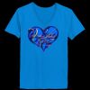 Ladies’  Junior Fine Jersey V-Neck Longer Length T-Shirt Thumbnail