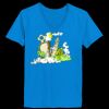 Ladies’  Junior Fine Jersey V-Neck Longer Length T-Shirt Thumbnail