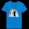 Ladies’  Junior Fine Jersey V-Neck Longer Length T-Shirt Thumbnail