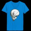 Ladies’  Junior Fine Jersey V-Neck Longer Length T-Shirt Thumbnail