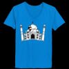 Ladies’  Junior Fine Jersey V-Neck Longer Length T-Shirt Thumbnail