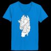 Ladies’  Junior Fine Jersey V-Neck Longer Length T-Shirt Thumbnail