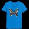 Ladies’  Junior Fine Jersey V-Neck Longer Length T-Shirt Thumbnail