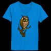 Ladies’  Junior Fine Jersey V-Neck Longer Length T-Shirt Thumbnail