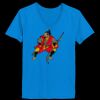 Ladies’  Junior Fine Jersey V-Neck Longer Length T-Shirt Thumbnail