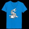 Ladies’  Junior Fine Jersey V-Neck Longer Length T-Shirt Thumbnail
