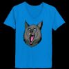 Ladies’  Junior Fine Jersey V-Neck Longer Length T-Shirt Thumbnail