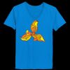 Ladies’  Junior Fine Jersey V-Neck Longer Length T-Shirt Thumbnail