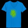 Ladies’  Junior Fine Jersey V-Neck Longer Length T-Shirt Thumbnail