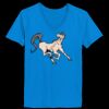Ladies’  Junior Fine Jersey V-Neck Longer Length T-Shirt Thumbnail