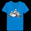Ladies’  Junior Fine Jersey V-Neck Longer Length T-Shirt Thumbnail