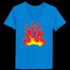 Ladies’  Junior Fine Jersey V-Neck Longer Length T-Shirt Thumbnail