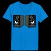 Ladies’  Junior Fine Jersey V-Neck Longer Length T-Shirt Thumbnail