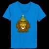 Ladies’  Junior Fine Jersey V-Neck Longer Length T-Shirt Thumbnail