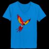 Ladies’  Junior Fine Jersey V-Neck Longer Length T-Shirt Thumbnail