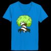 Ladies’  Junior Fine Jersey V-Neck Longer Length T-Shirt Thumbnail