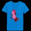 Ladies’  Junior Fine Jersey V-Neck Longer Length T-Shirt Thumbnail