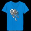 Ladies’  Junior Fine Jersey V-Neck Longer Length T-Shirt Thumbnail