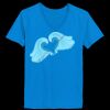 Ladies’  Junior Fine Jersey V-Neck Longer Length T-Shirt Thumbnail