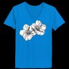 Ladies’  Junior Fine Jersey V-Neck Longer Length T-Shirt Thumbnail