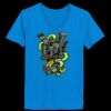 Ladies’  Junior Fine Jersey V-Neck Longer Length T-Shirt Thumbnail