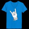 Ladies’  Junior Fine Jersey V-Neck Longer Length T-Shirt Thumbnail