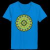 Ladies’  Junior Fine Jersey V-Neck Longer Length T-Shirt Thumbnail