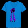 Ladies’  Junior Fine Jersey V-Neck Longer Length T-Shirt Thumbnail