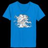 Ladies’  Junior Fine Jersey V-Neck Longer Length T-Shirt Thumbnail