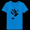 Ladies’  Junior Fine Jersey V-Neck Longer Length T-Shirt Thumbnail
