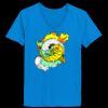 Ladies’  Junior Fine Jersey V-Neck Longer Length T-Shirt Thumbnail