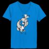 Ladies’  Junior Fine Jersey V-Neck Longer Length T-Shirt Thumbnail