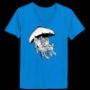 Ladies’  Junior Fine Jersey V-Neck Longer Length T-Shirt Thumbnail
