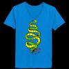 Ladies’  Junior Fine Jersey V-Neck Longer Length T-Shirt Thumbnail