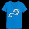 Ladies’  Junior Fine Jersey V-Neck Longer Length T-Shirt Thumbnail