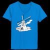 Ladies’  Junior Fine Jersey V-Neck Longer Length T-Shirt Thumbnail