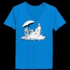 Ladies’  Junior Fine Jersey V-Neck Longer Length T-Shirt Thumbnail