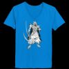 Ladies’  Junior Fine Jersey V-Neck Longer Length T-Shirt Thumbnail
